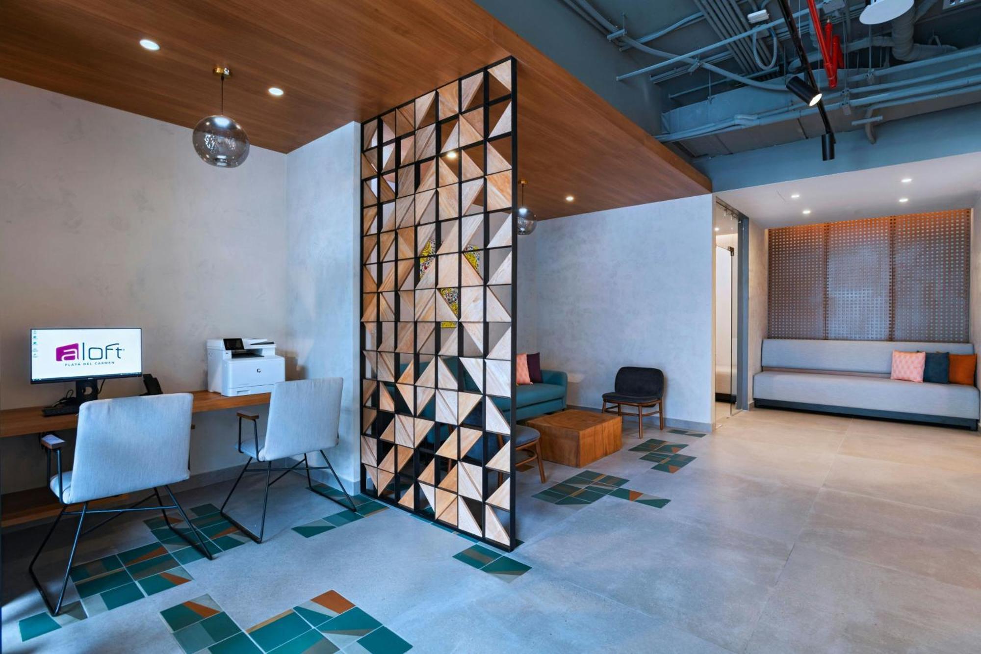 Aloft Playa Del Carmen 호텔 외부 사진 Interior of the hotel
